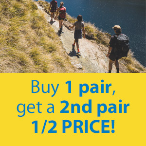 Bridgedale Buy 1 pair get a 2nd pair half price!