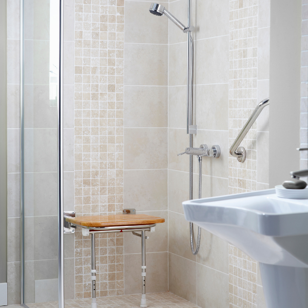 NDIS compliant bathroom accessories and support rails from Builders World