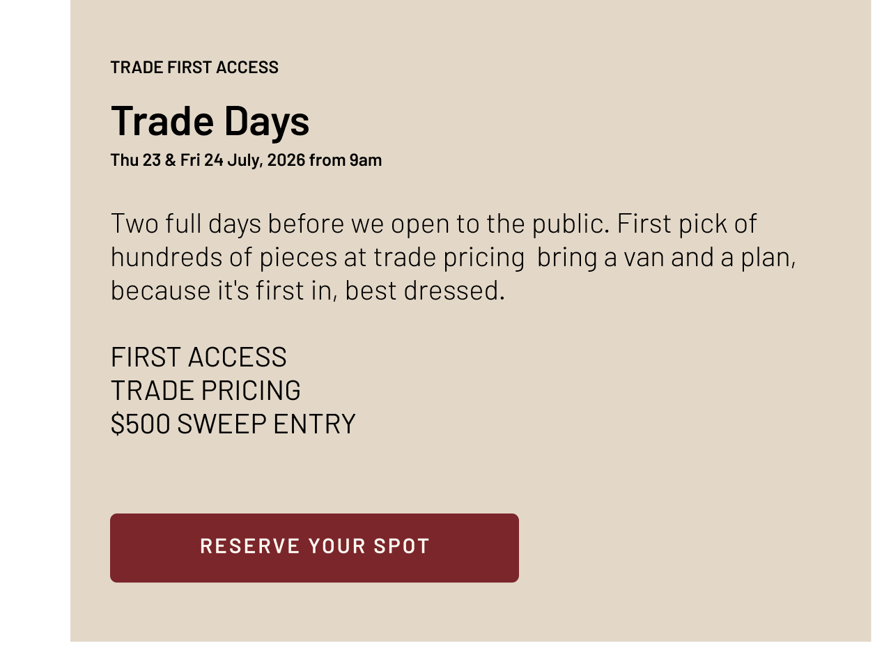 Trade Registration