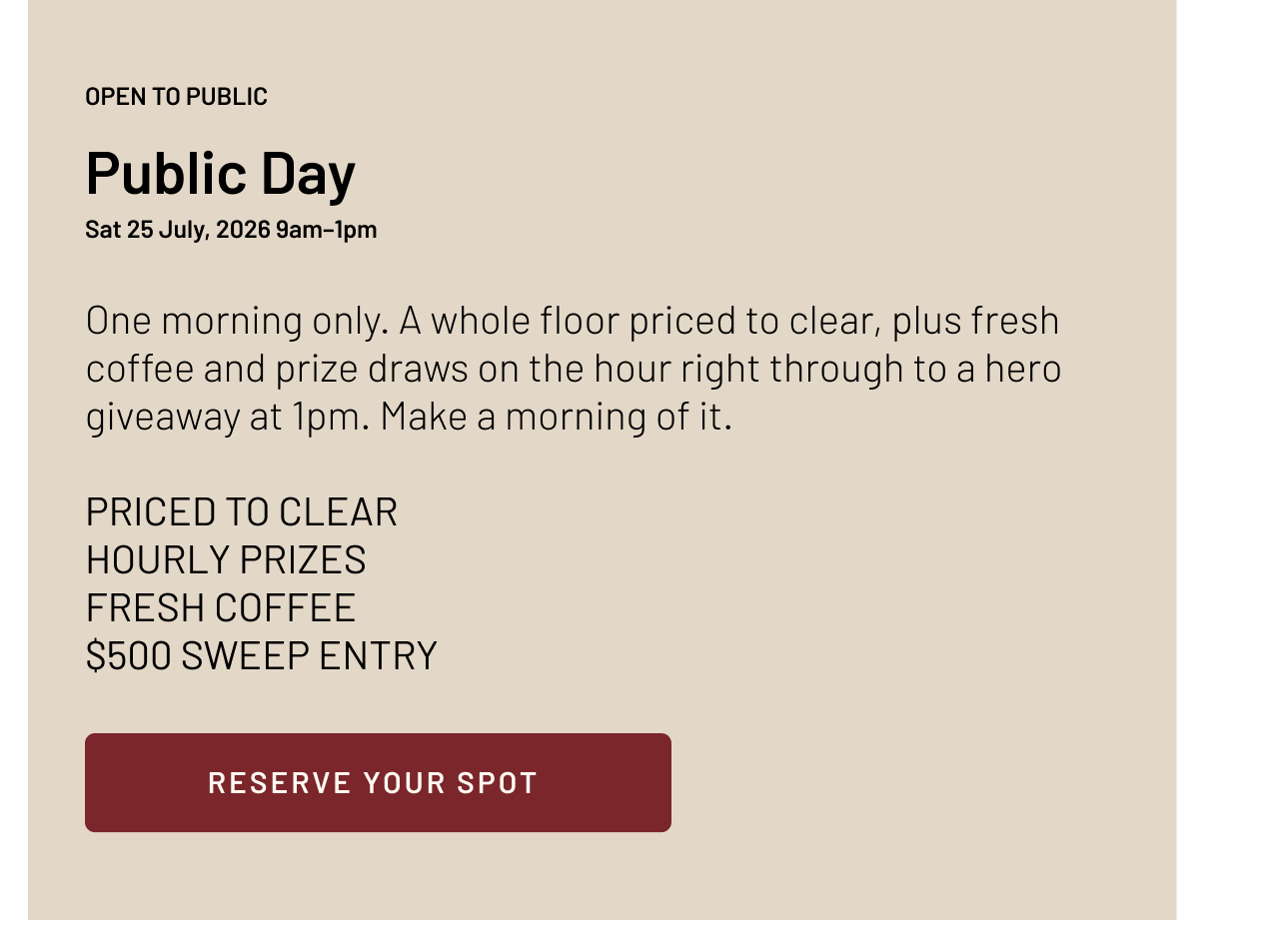 Public Registration