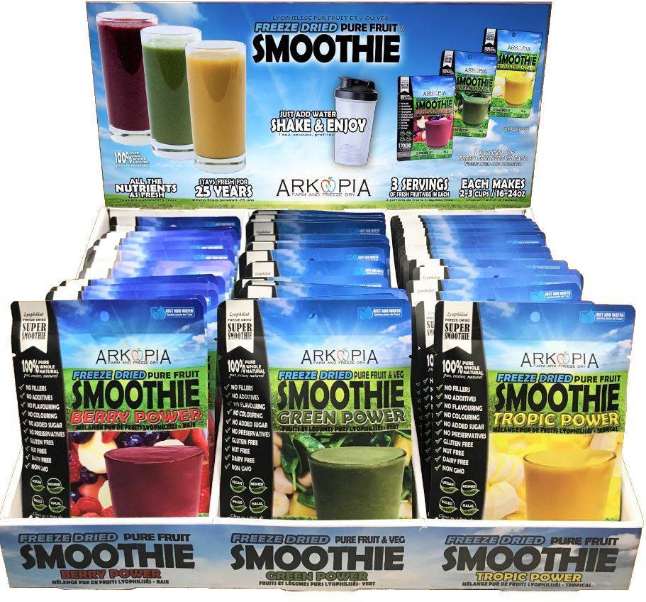 Arkopia Freeze Dried Fruit Smoothie Packets Wholesale