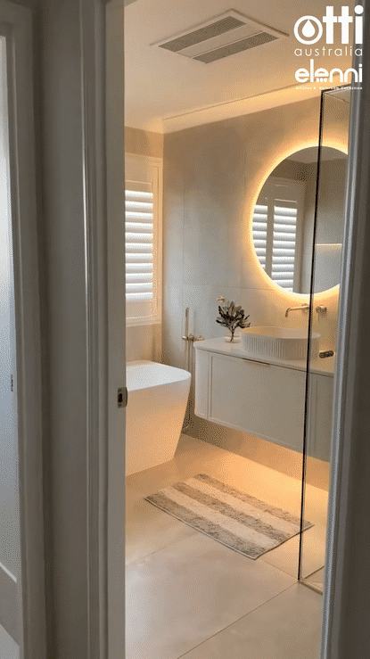 Hampshire 1200mm Satin White Wall Hung Curve Vanity - Image 2