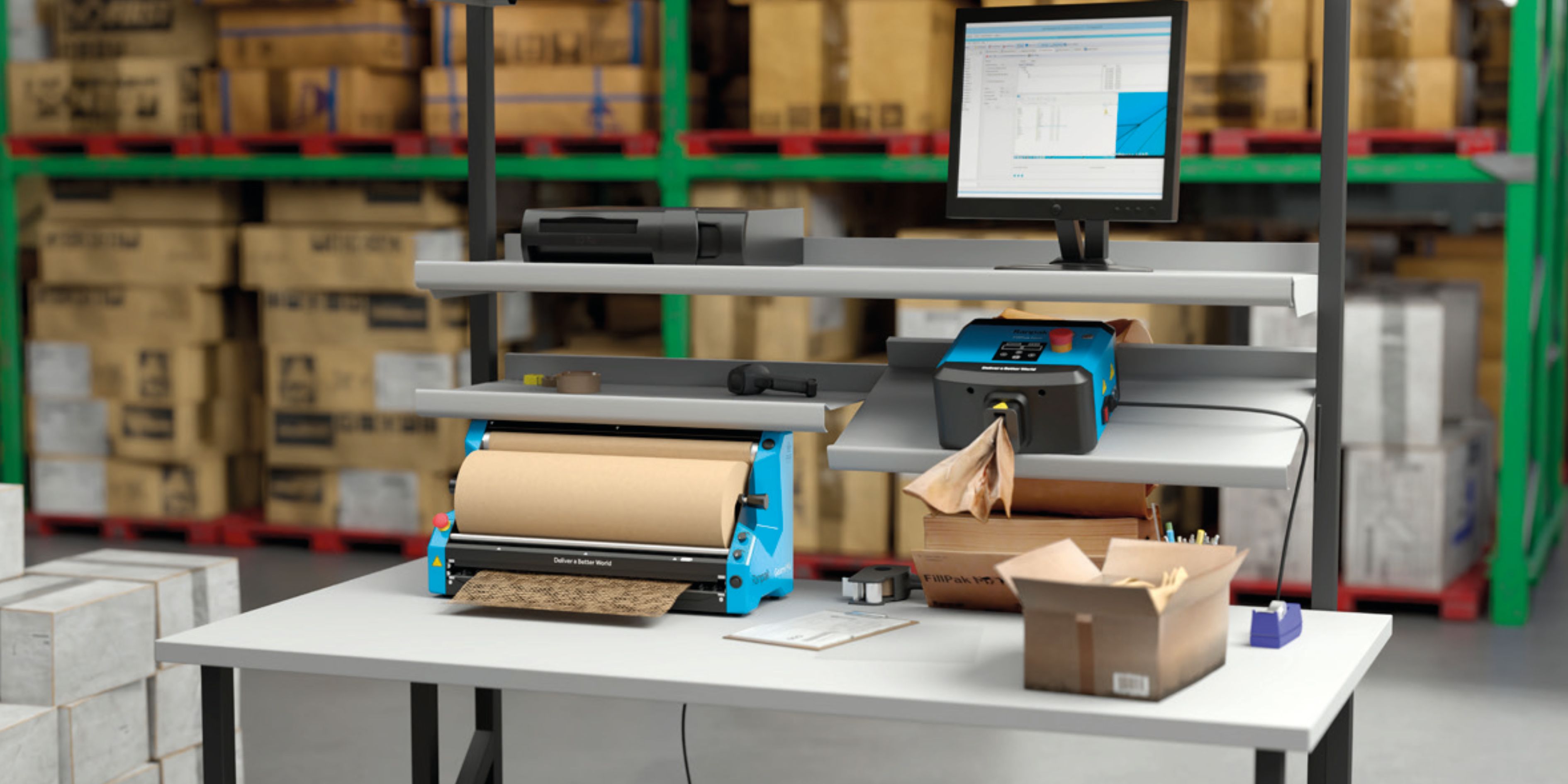 Ranpak Mini Paper Packaging Banner
