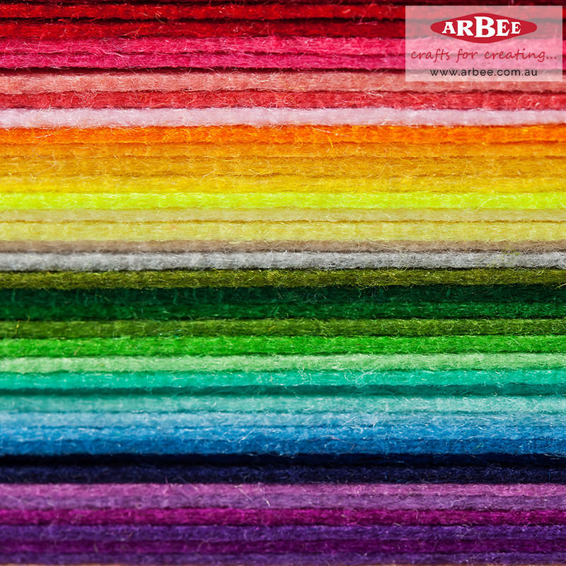 Colourful felt sheets