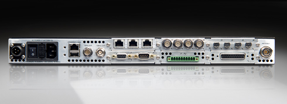 Spectracom SecureSync back panel with cards